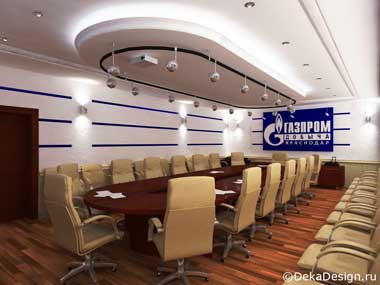 Небольшой конференц-зал на 30 человек. Дизайн конференц-залов от студии Боровкова А.А. г.Краснодар
