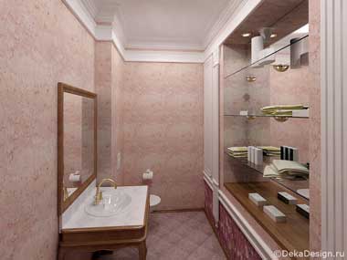 Интерьер ванной комнаты  в бежевых тонах. Дизайн ванных комнат Боровкова А.А. г.Краснодар