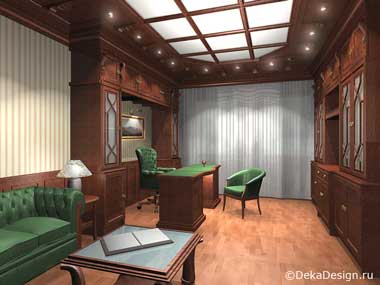 Уютный кабинет для приема поситителей. Дизайн кабинетов от студии Боровкова А.А. г.Краснодар