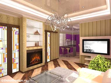 Дизайн гостиной в бледно-коричневых тонах. Дизайн гостиной Боровкова А.А. г.Краснодар